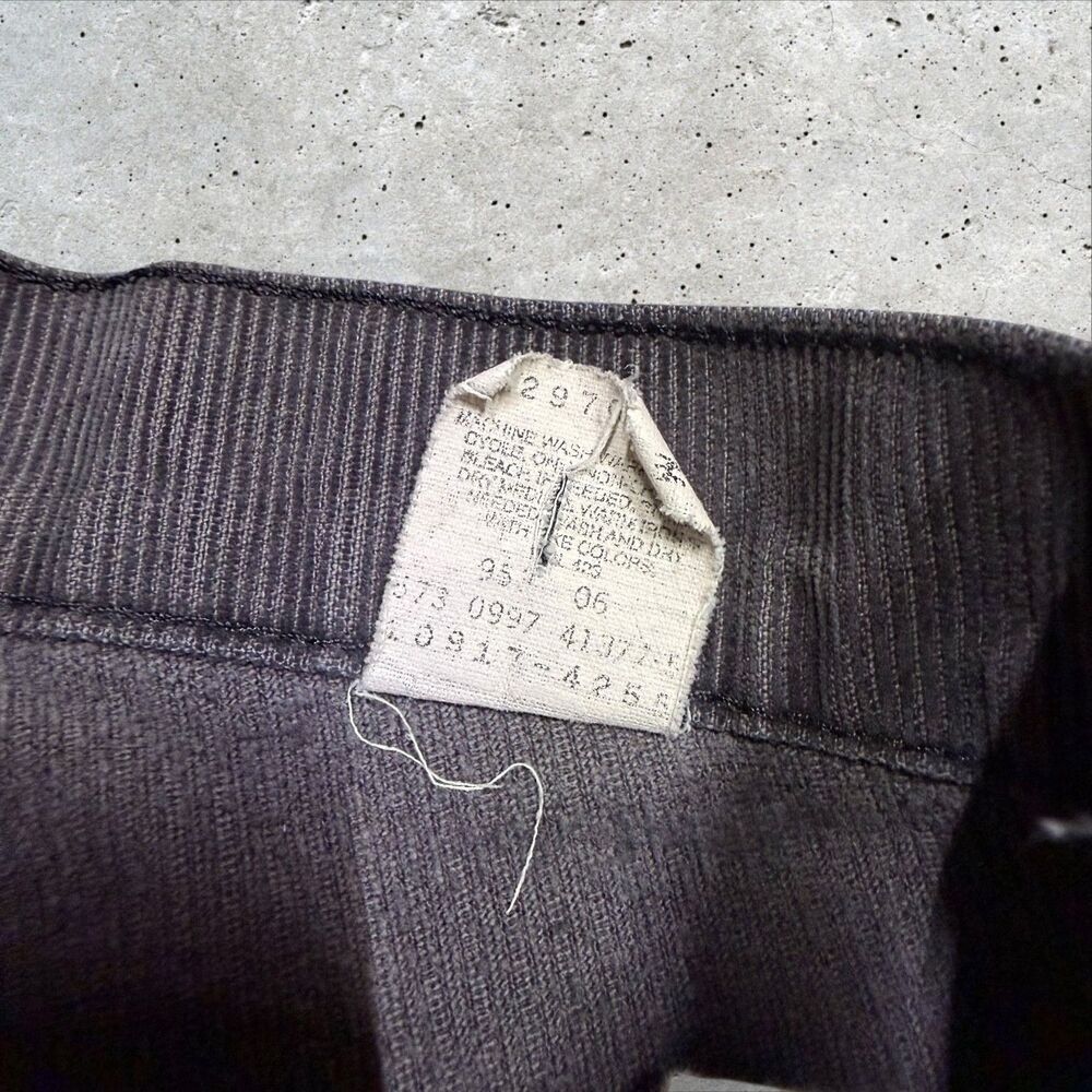 Vintage Levi’s 517 Boot Cut Gray Corduroy Jeans Juniors 7 JR Western Casual - Picture 7 of 9